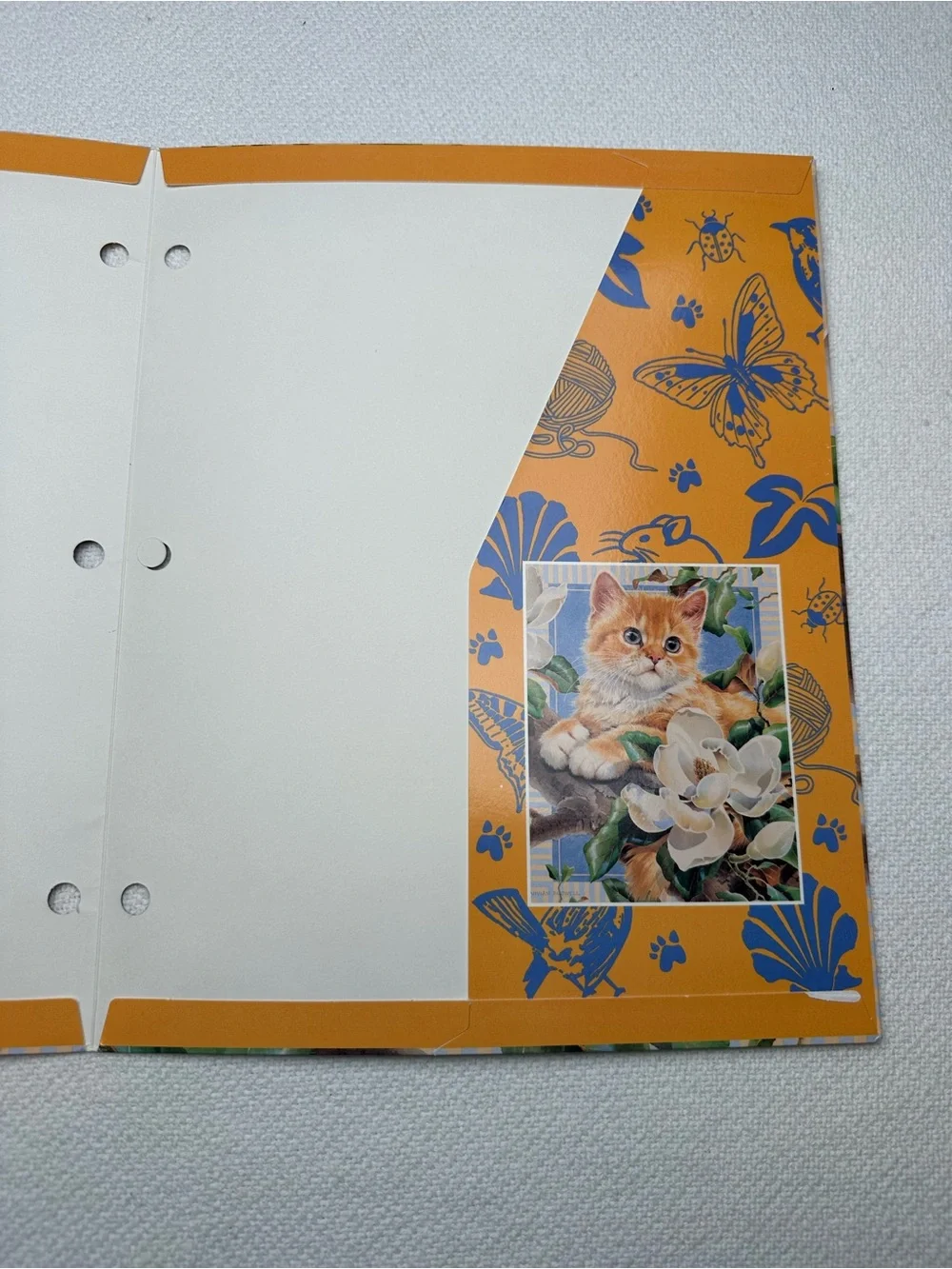 Vintage 90s Mead Portfolio Folder cats Vivian Boswell Sophisticats